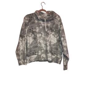 Old navy white and grey cowlneck fleece sweatshirt size 2X